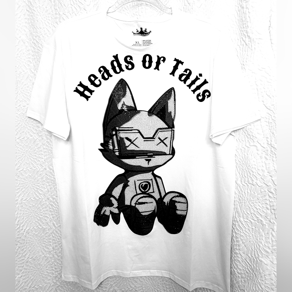 🖤Heads or Tails Rhinestone Studded Tee